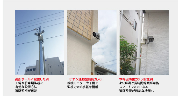 防犯カメラ設置例