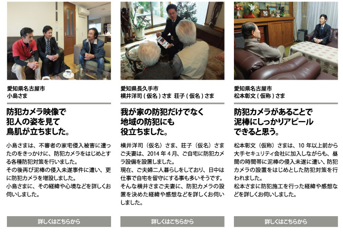 防犯カメラを設置されたお客様への特別インタビュー